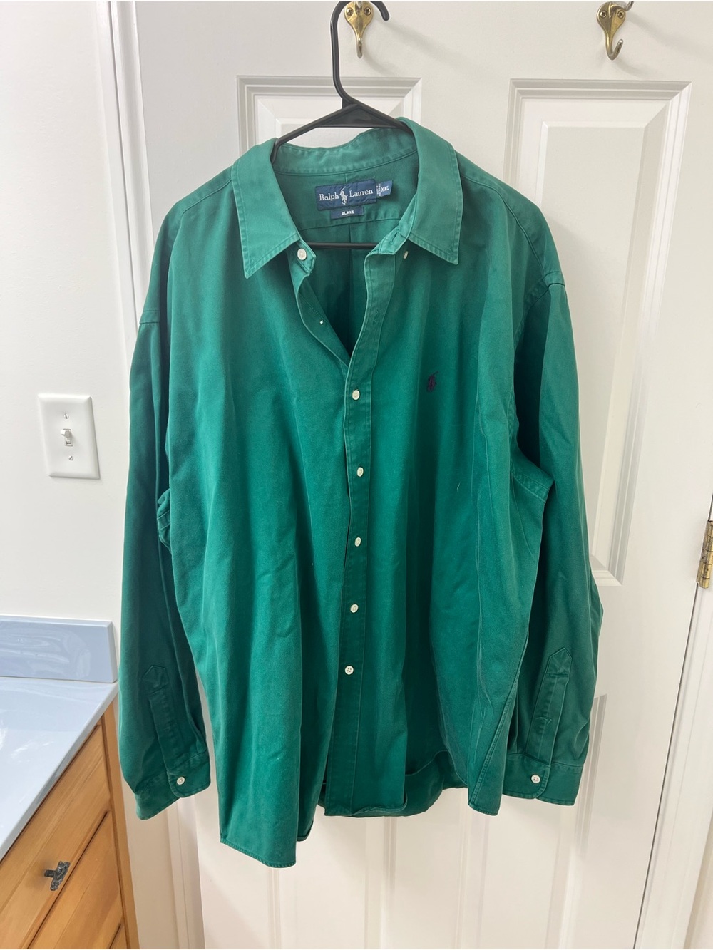 Ralph Lauren Men's Green Button-Down Shirt